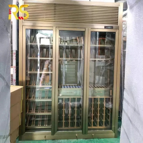 Custom Luxury Stainless Steel Wine Bar Cabinet Modern Commercial Wine Bar Cabinet Display Living Room Wine Cellar Cabinet