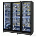 Commercial High End Luxury Hotel 3 Door Refrigerated Glass Display Wine Cabinet Custom Kitchen Cabinet Wine bar Cabinet Home
